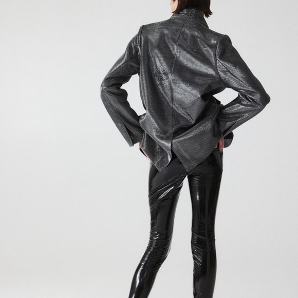 SOLD OUT H&M SHIMMERY METALLIC BLAZER SIZE XS NWT - Picture 4 of 13